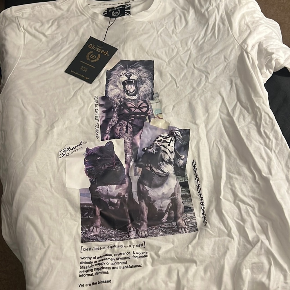 Blessed 2XLG white T Shirt